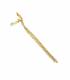 Oorclips met heldere stras steentjes Elegante goudkleurige oorclips