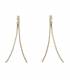 Oorclips met heldere stras steentjes Elegante goudkleurige oorclips