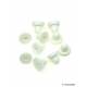 Oorclip rubbertjes (10 x 5 mm)