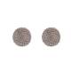 Goud kleurige oorclips met helder strass steentjes