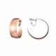 Ronde brede dunne metalen oorclips van Belle Miss
