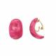 Grote roze oorclips
