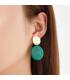 Elegante Blauwe Oorclips met Goudkleurig Accent - Must-Have Accessoire