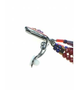 Stijlvolle Oorclips met Glas Kralen Strengen - Unieke Sieraden