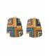 Oorclips Gele geometrische stijl Fashion statement